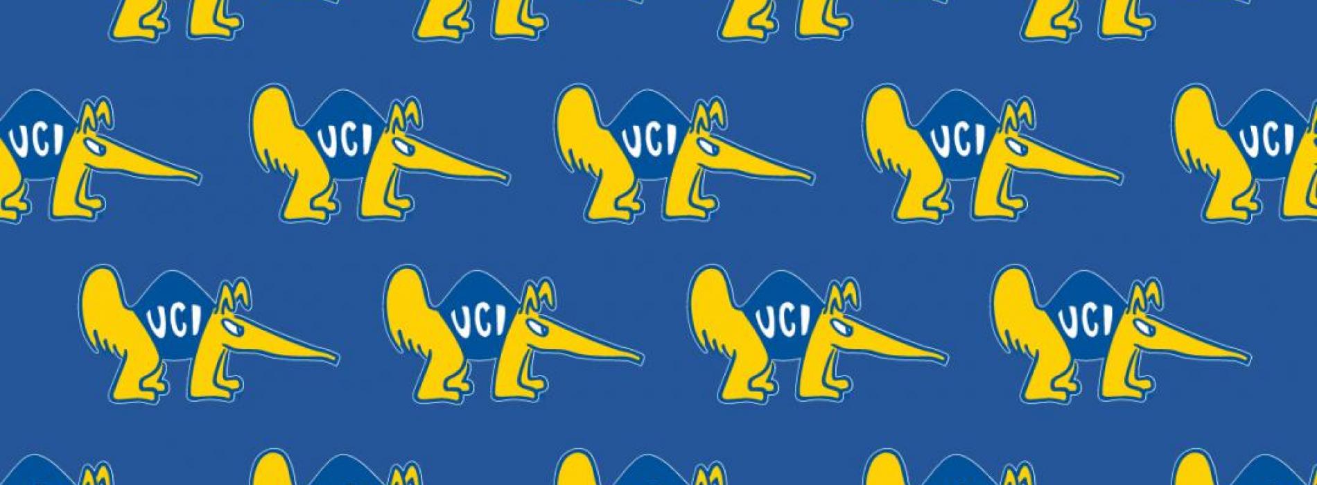 background photo with Peter the Anteater